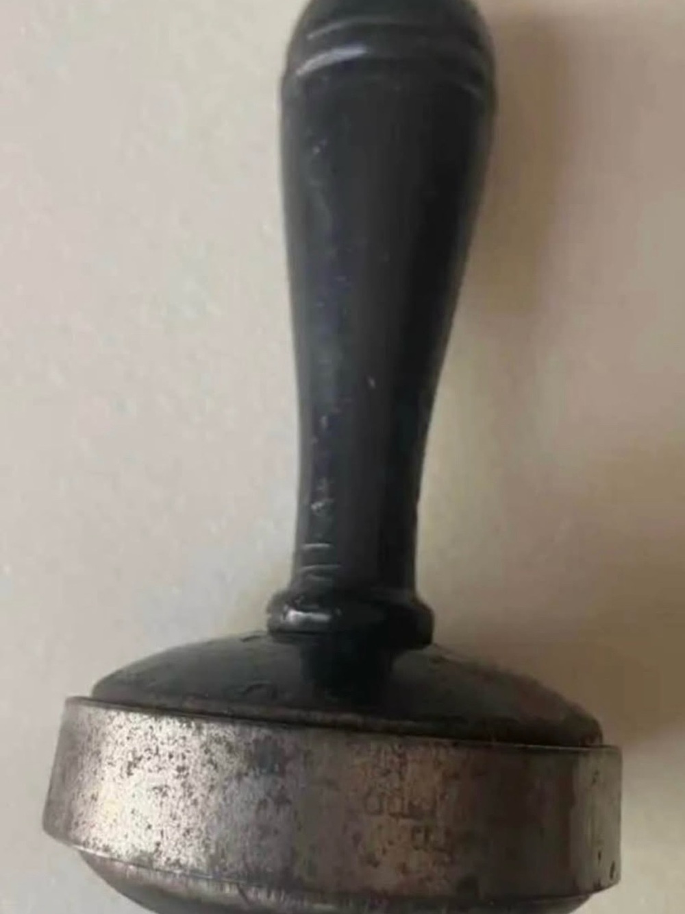 Antique "Queen" mushroom-style wooden sock darner